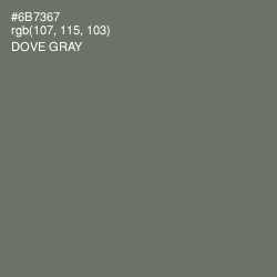 #6B7367 - Dove Gray Color Image